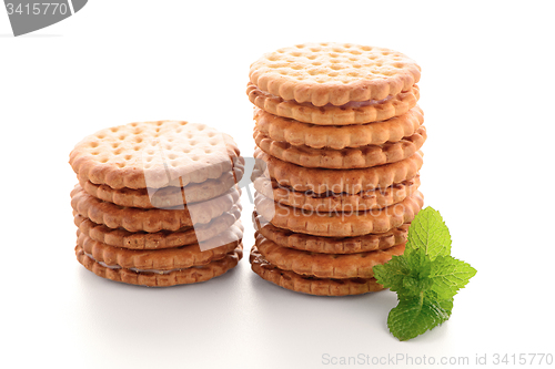 Image of Sandwich biscuits with vanilla filling