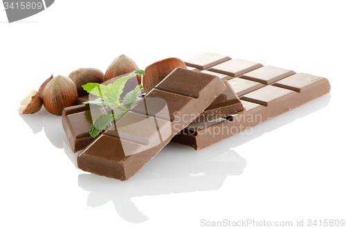 Image of Closeup detail of chocolate