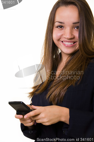 Image of Happy business woman