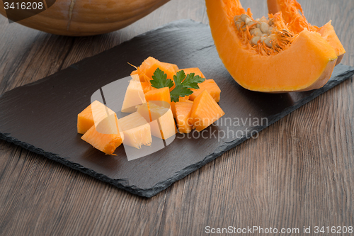 Image of Sliced pumpkin