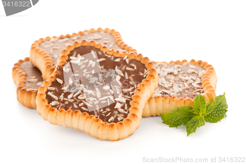 Image of Chocolate and coconut tartlets