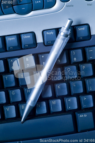 Image of Pen on Keyboard