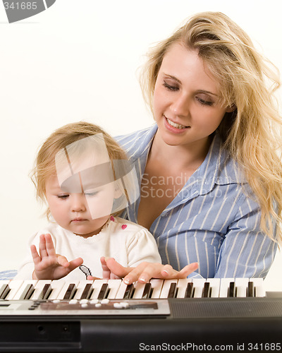 Image of Learning to play keyboard