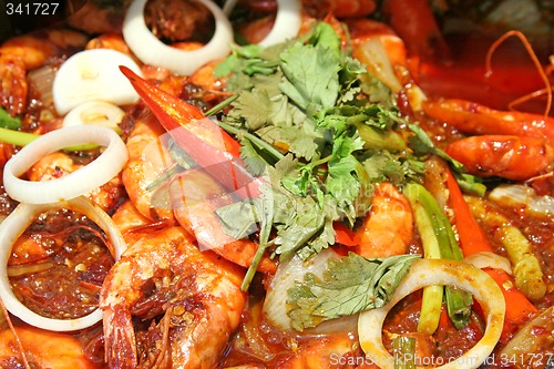 Image of Spicy prawns