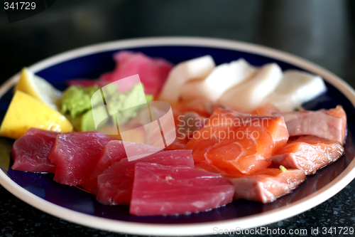 Image of Plate of sashimi