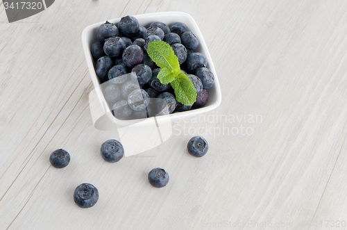 Image of Blueberries in small bowl