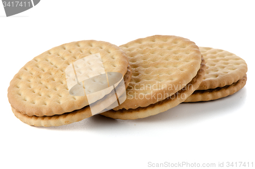 Image of Sandwich biscuits with chocolate filling