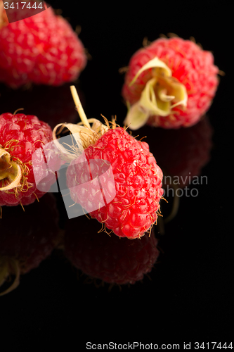 Image of Fresh raspberries