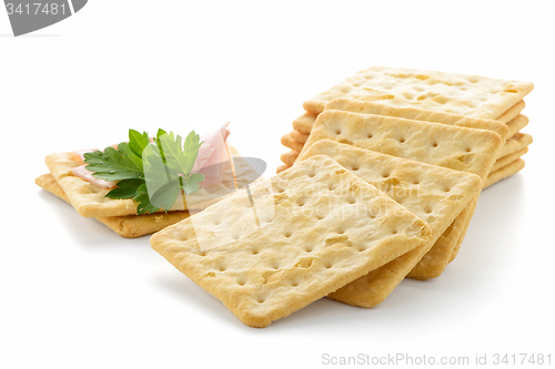 Image of Crackers with Ham