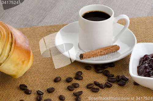Image of Cup of black coffee 
