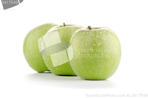 Image of Three fresh green apples