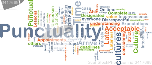 Image of Punctuality background concept