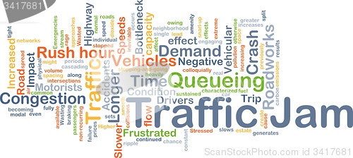 Image of Traffic jam background concept