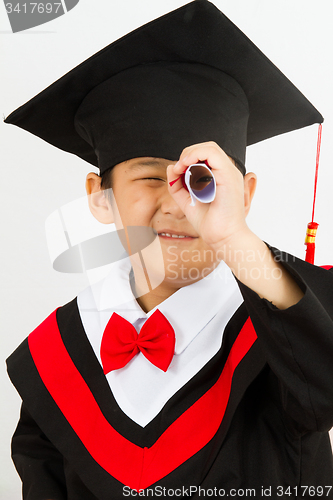 Image of Chinese Graduation Boy Finding a Job