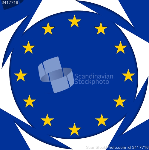 Image of European union colors abstract corporate background