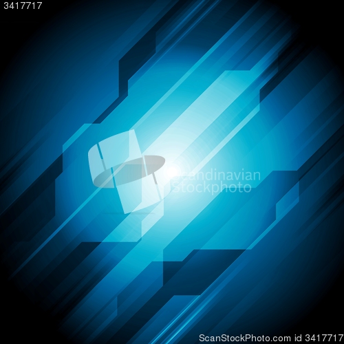 Image of Dark blue hi-tech abstract design