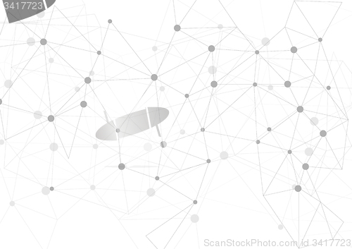 Image of Light grey polygonal communication background