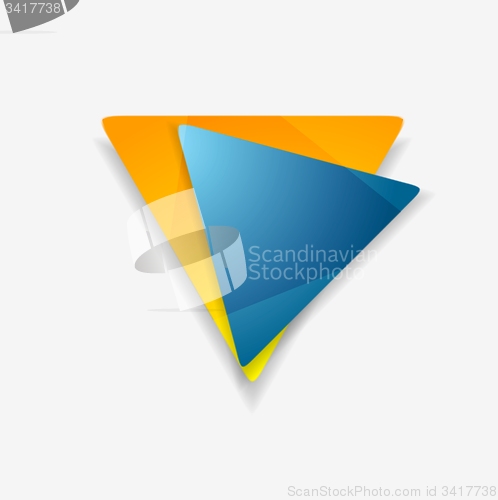 Image of Vector background of abstract triangle shapes logo