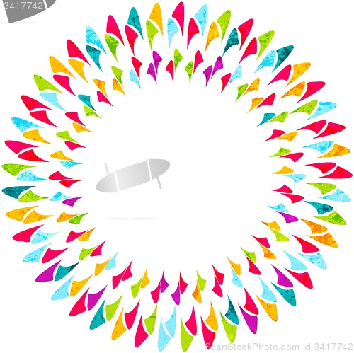 Image of Abstract colorful round vector background