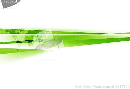 Image of Abstract green white tech corporate background