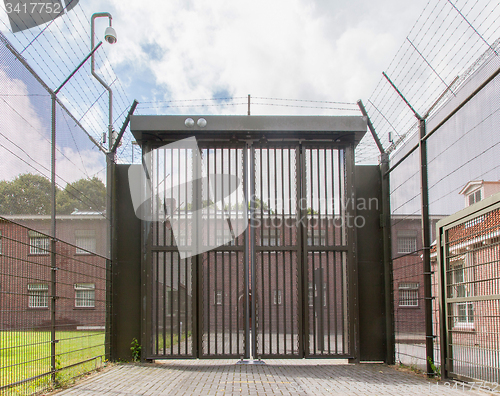 Image of Large gate at an old jail