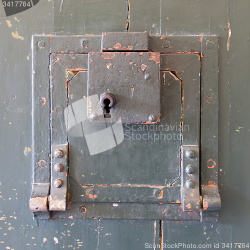 Image of Very old prison door