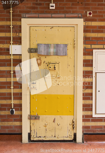 Image of Very old prison door