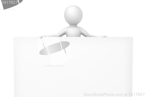 Image of 3d man white board
