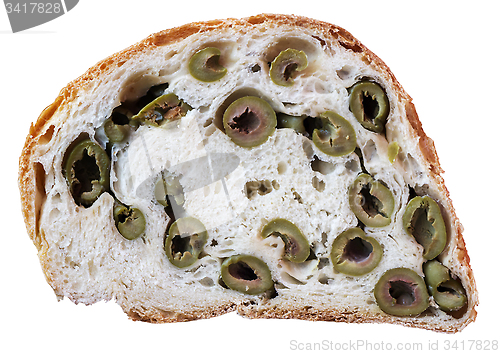 Image of Bread with green olives