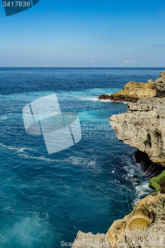 Image of coastline at Nusa Penida island 