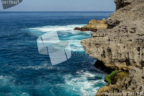 Image of coastline at Nusa Penida island 