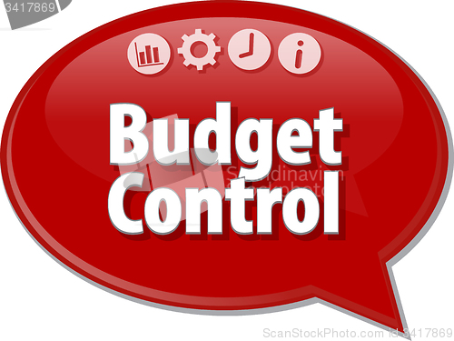 Image of Budget Control  blank business diagram illustration