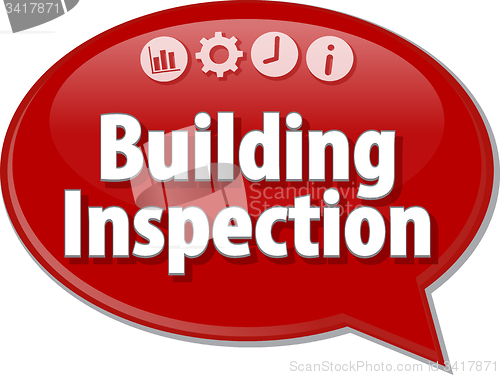 Image of Building Inspection  blank business diagram illustration