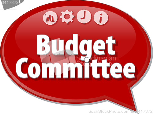 Image of Budget Committee  blank business diagram illustration