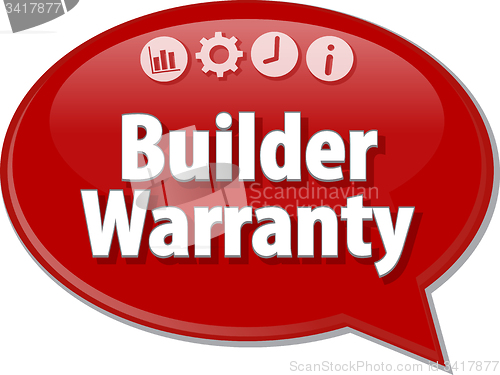 Image of Builder Warranty  blank business diagram illustration