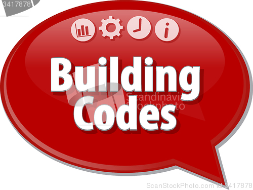 Image of Building Codes  blank business diagram illustration