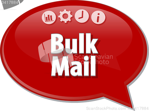 Image of Bulk Mail  blank business diagram illustration