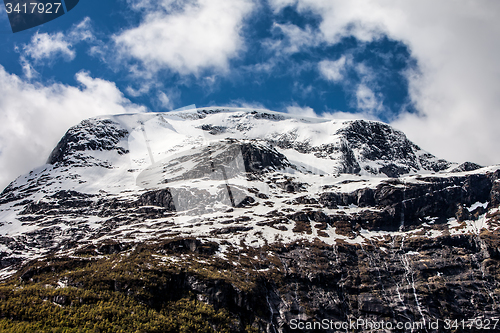 Image of Snowy mountain.