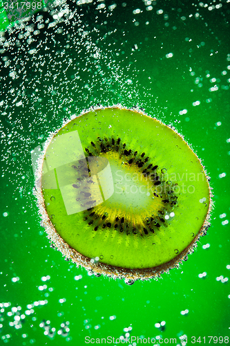 Image of kiwi in water