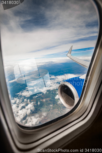 Image of Airplane window