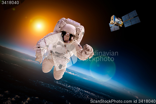 Image of Astronaut in outer space