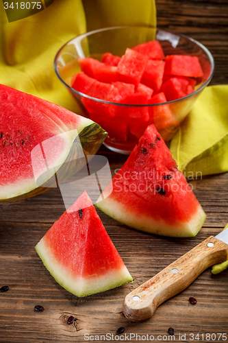 Image of Ripe watermelons