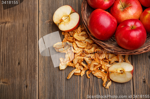 Image of Apple in wicker basket