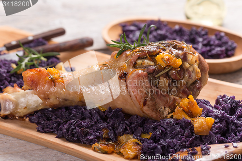 Image of Roasted turkey drumstic