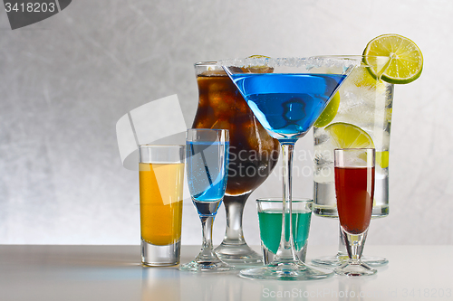 Image of Cocktails with alcohol 