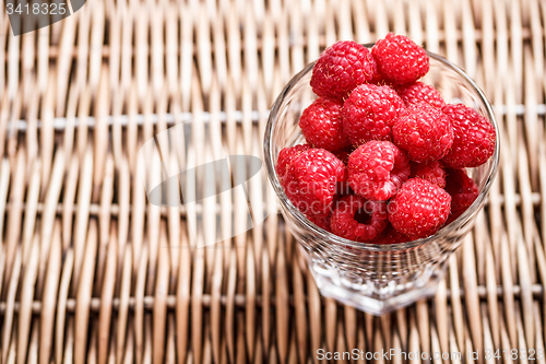 Image of Fresh raspberries