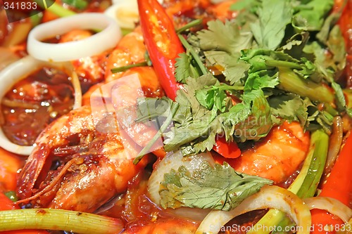 Image of Spicy prawns