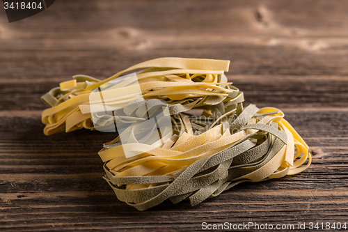 Image of Italian pasta tagliatelle