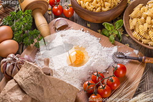 Image of Ingredients for pasta