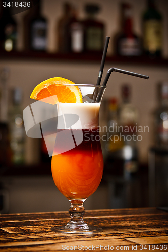 Image of cocktail with orange